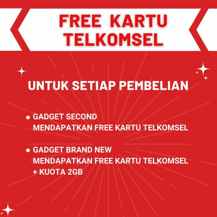 FREE KARTU TELKOMSEL UNTUK SETIAP PEMBELIAN GADGET